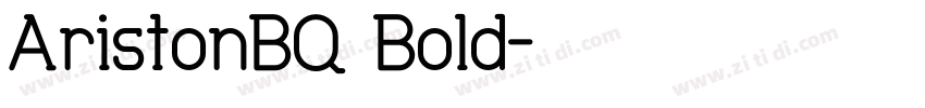 AristonBQ Bold字体转换